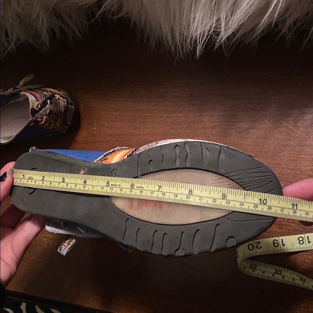 EUC TMA Eyes blue red colorful Mary Jain Flats made for Germany 8 - Picture 10 of 10